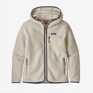 Patagonia Womens Off-White Fleece Hoodie